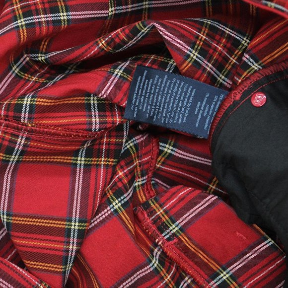 NWT Tommy Hilfiger Plus Size Tribeca Skinny Pants W2XKT551 20W Red Multi - Picture 5 of 6